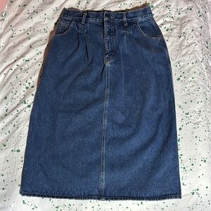 Vintage Calvin Klein Sport Petite Blue Denim Skirt